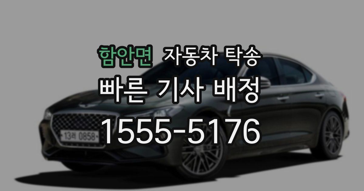 함안면 자동차 탁송