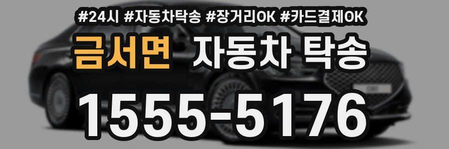 금서면 자동차 탁송
