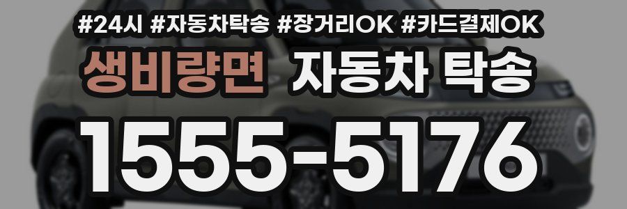 생비량면 자동차 탁송