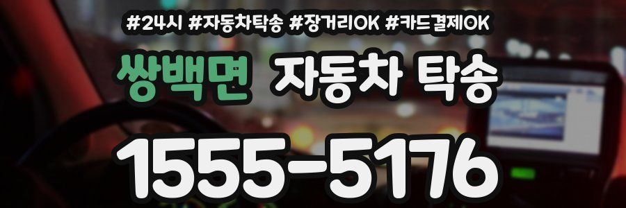 쌍백면 자동차 탁송