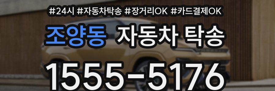 조양동 자동차 탁송