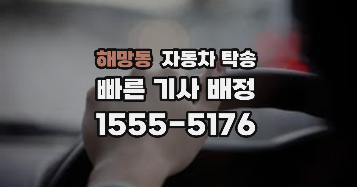 해망동 자동차 탁송