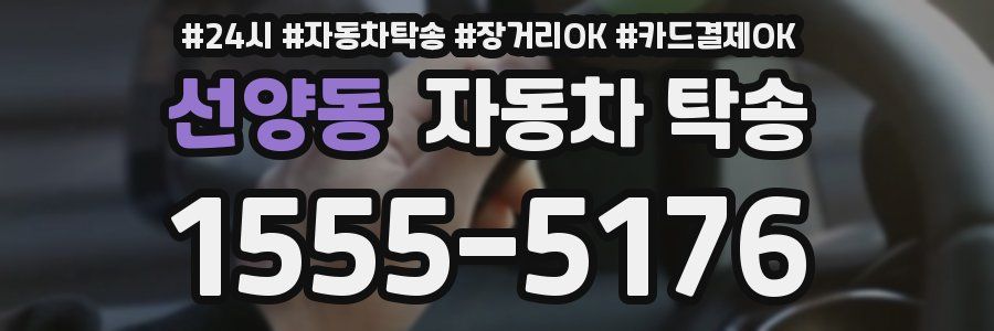 선양동 자동차 탁송