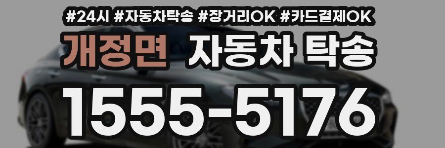 개정면 자동차 탁송