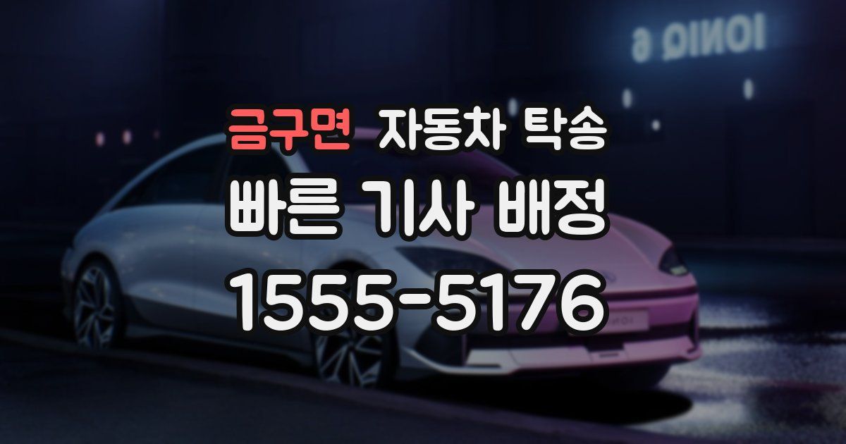 금구면 자동차 탁송