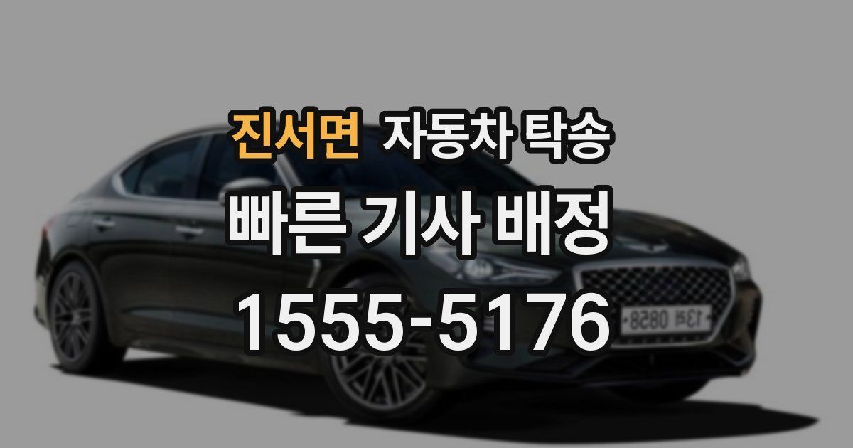 진서면 자동차 탁송