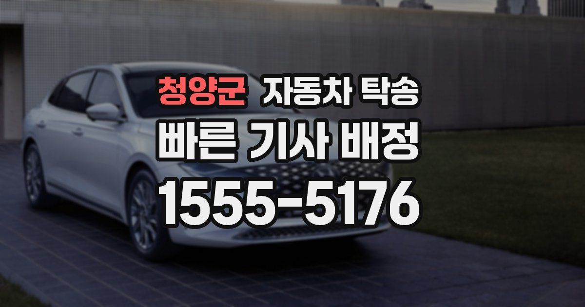 청양군 자동차 탁송