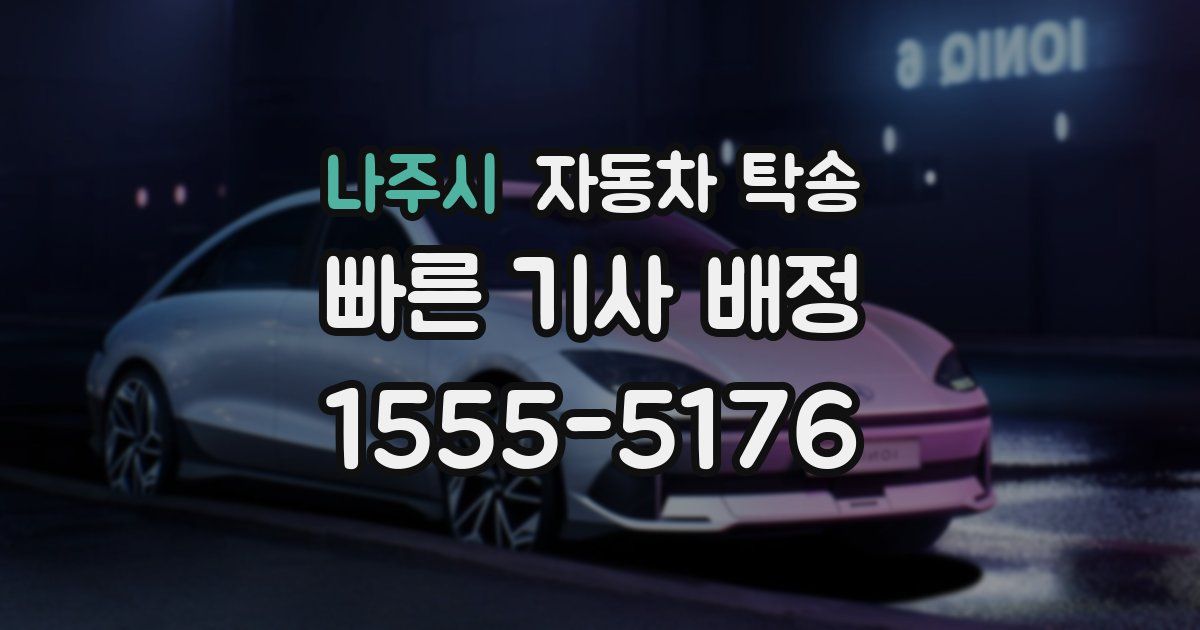 나주시 자동차 탁송