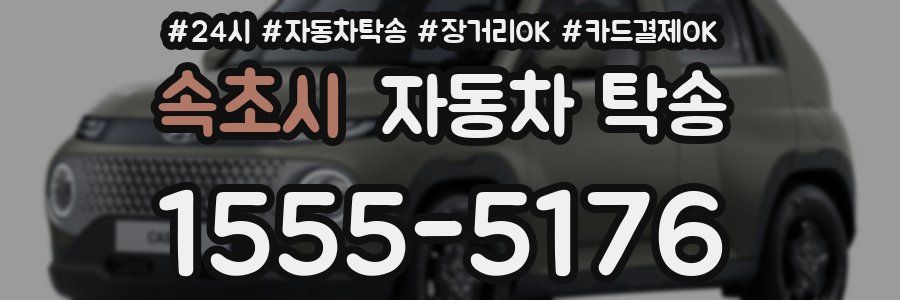 속초시 자동차 탁송