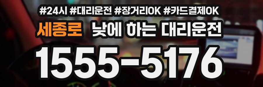 세종로 낮에 하는 대리운전