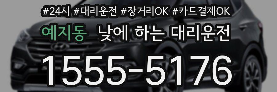 예지동 낮에 하는 대리운전