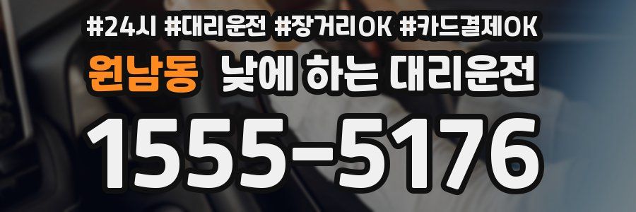 원남동 낮에 하는 대리운전