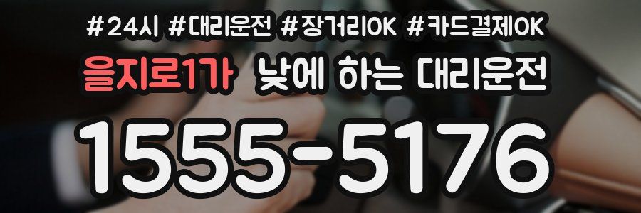 을지로1가 낮에 하는 대리운전