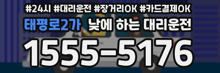 태평로2가 낮에 하는 대리운전
