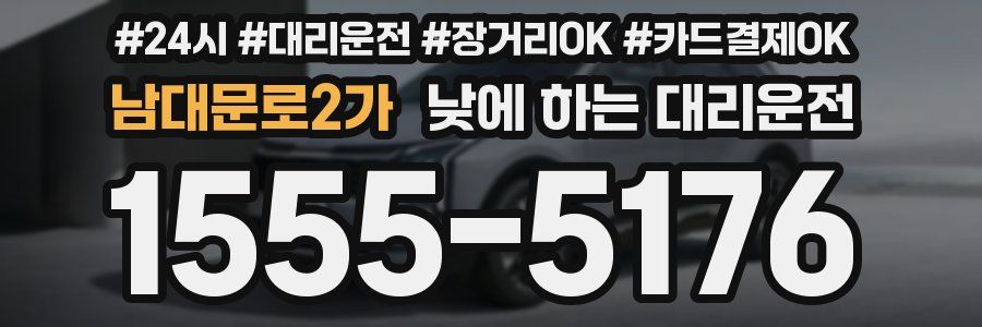 남대문로2가 낮에 하는 대리운전