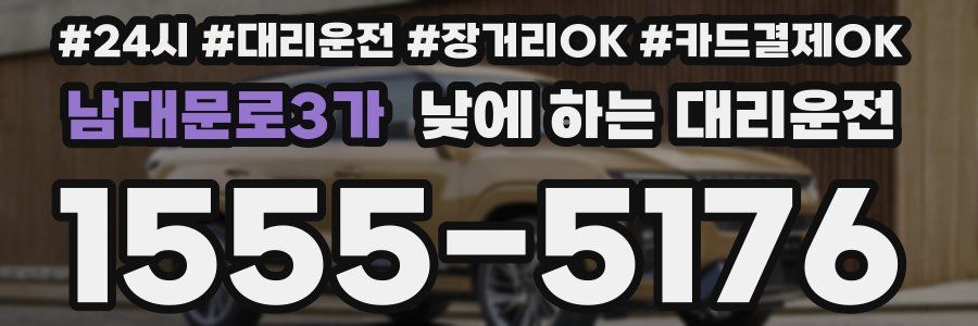 남대문로3가 낮에 하는 대리운전
