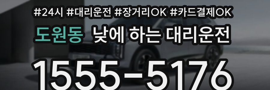 도원동 낮에 하는 대리운전
