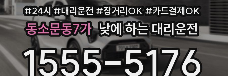 동소문동7가 낮에 하는 대리운전