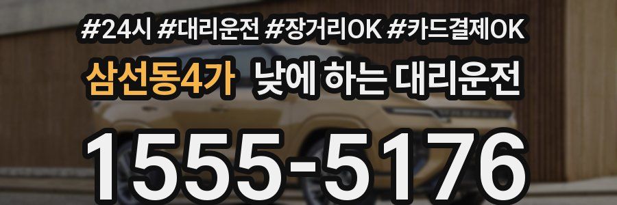 삼선동4가 낮에 하는 대리운전