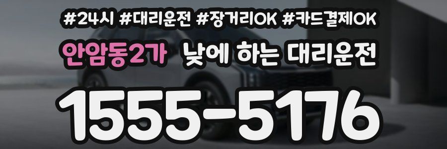 안암동2가 낮에 하는 대리운전