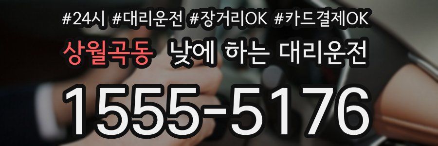 상월곡동 낮에 하는 대리운전
