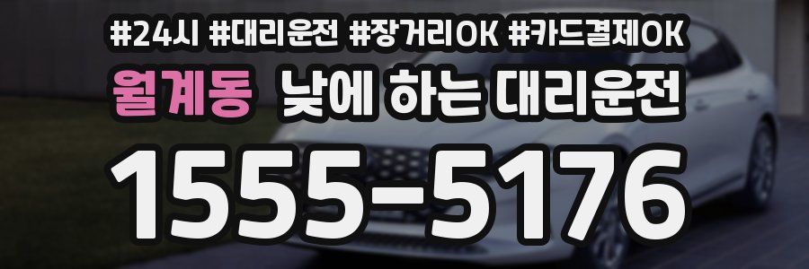 월계동 낮에 하는 대리운전