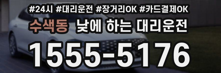 수색동 낮에 하는 대리운전