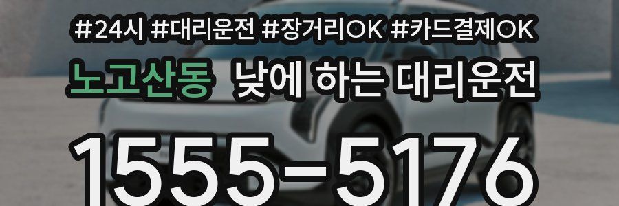노고산동 낮에 하는 대리운전