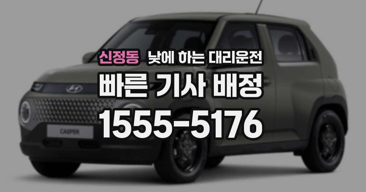 신정동 낮에 하는 대리운전
