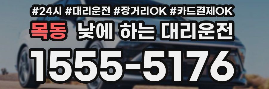 목동 낮에 하는 대리운전