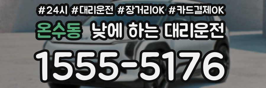 온수동 낮에 하는 대리운전