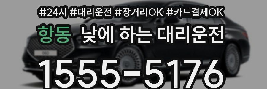 항동 낮에 하는 대리운전