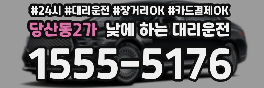 당산동2가 낮에 하는 대리운전