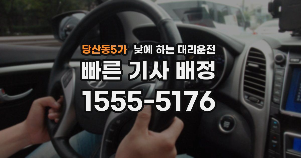 당산동5가 낮에 하는 대리운전