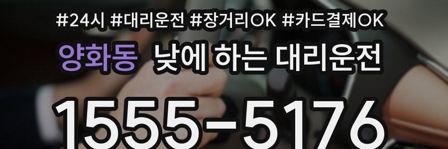 양화동 낮에 하는 대리운전