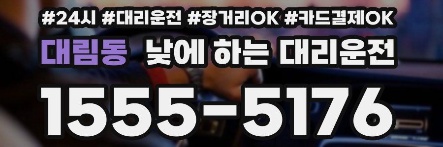 대림동 낮에 하는 대리운전