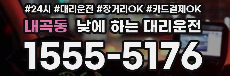 내곡동 낮에 하는 대리운전