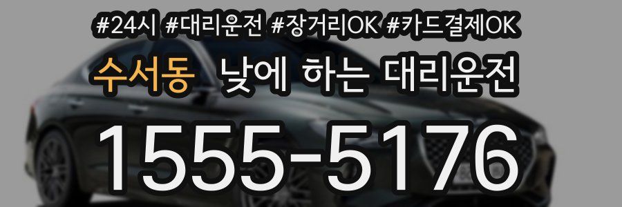 수서동 낮에 하는 대리운전