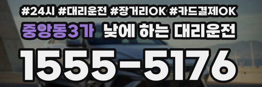 중앙동3가 낮에 하는 대리운전