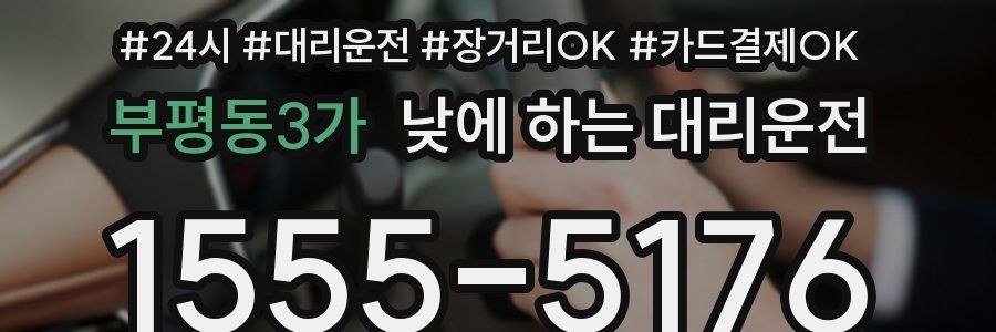 부평동3가 낮에 하는 대리운전