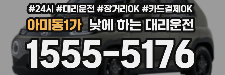 아미동1가 낮에 하는 대리운전
