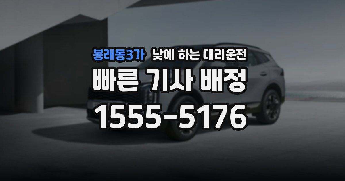 봉래동3가 낮에 하는 대리운전