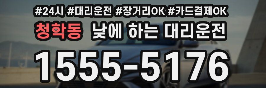 청학동 낮에 하는 대리운전