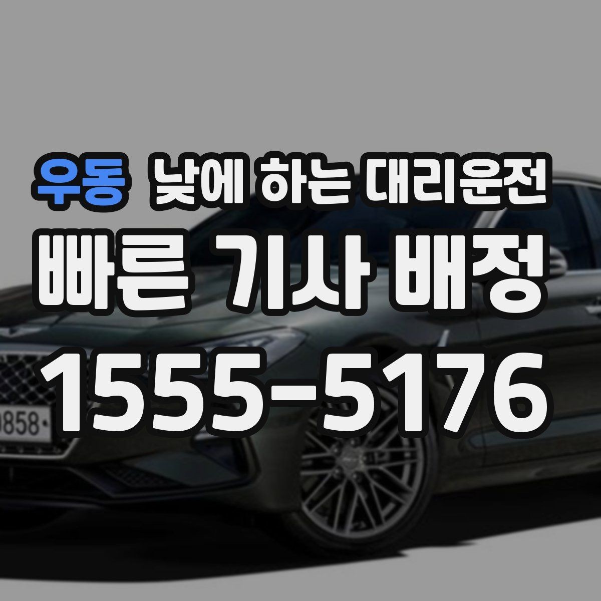 우동 낮에 하는 대리운전 같은 기사님으로 왕복 가능한지 궁금할 때