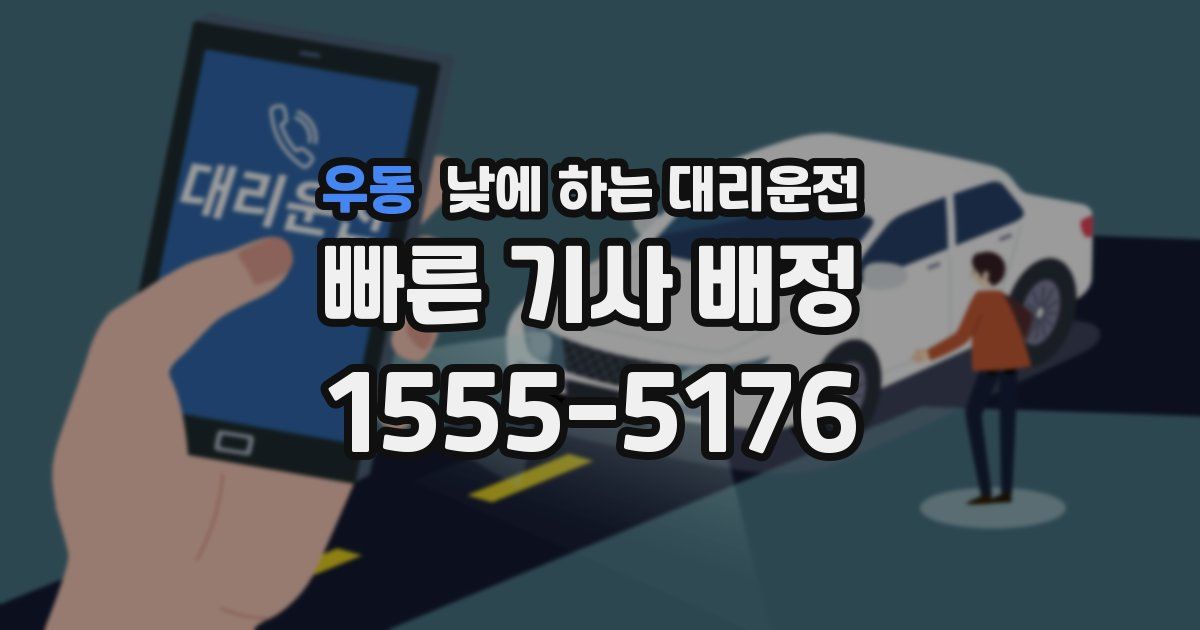 우동 낮에 하는 대리운전