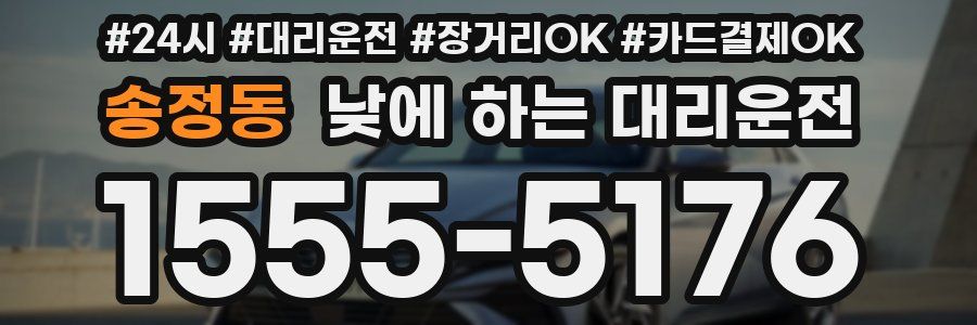 송정동 낮에 하는 대리운전