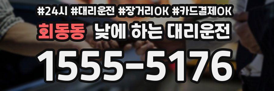 회동동 낮에 하는 대리운전