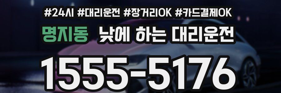명지동 낮에 하는 대리운전