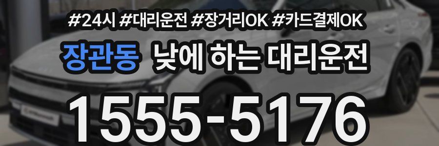 장관동 낮에 하는 대리운전