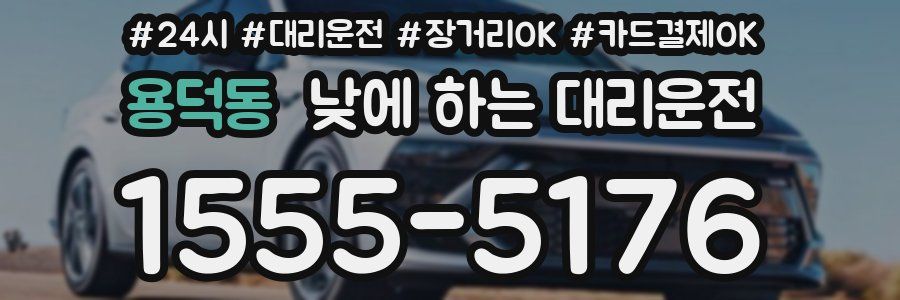 용덕동 낮에 하는 대리운전